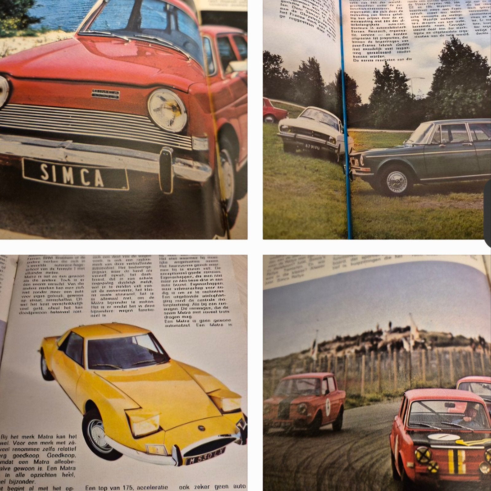 jaren 70 Simca Matra LX 530 Simcarama Simca 1000 Nederlands, Ophalen of Verzenden, Zo goed als nieuw, Overige merken