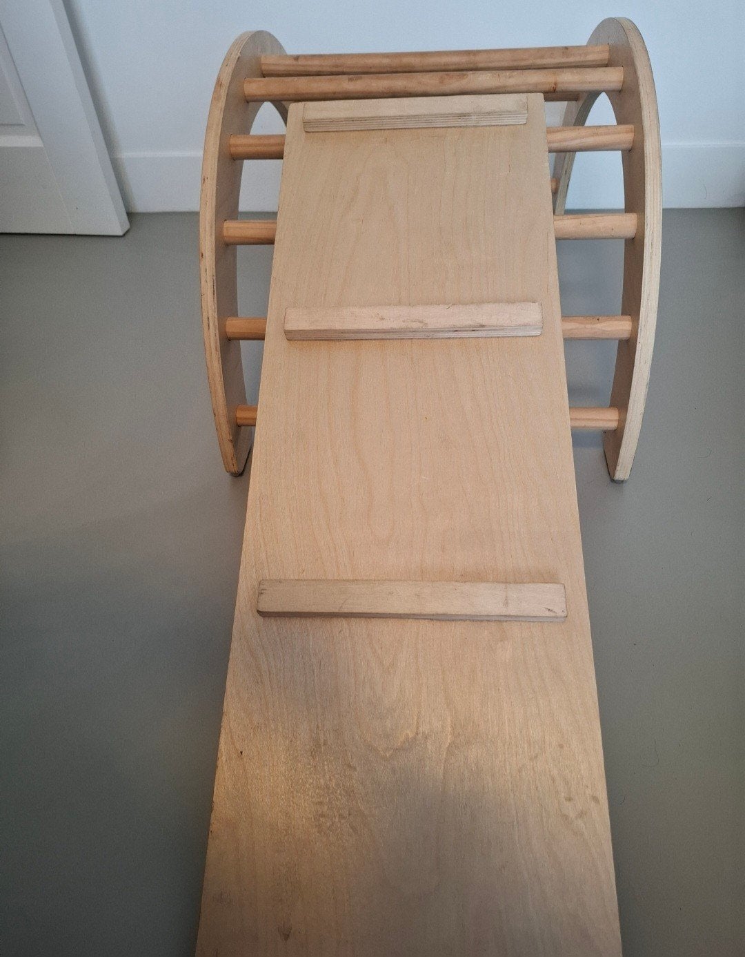 Houten klimrek en glijbaan voor kinderen, Kinderen en Baby's, Ophalen of Verzenden, Zo goed als nieuw, Klimwand