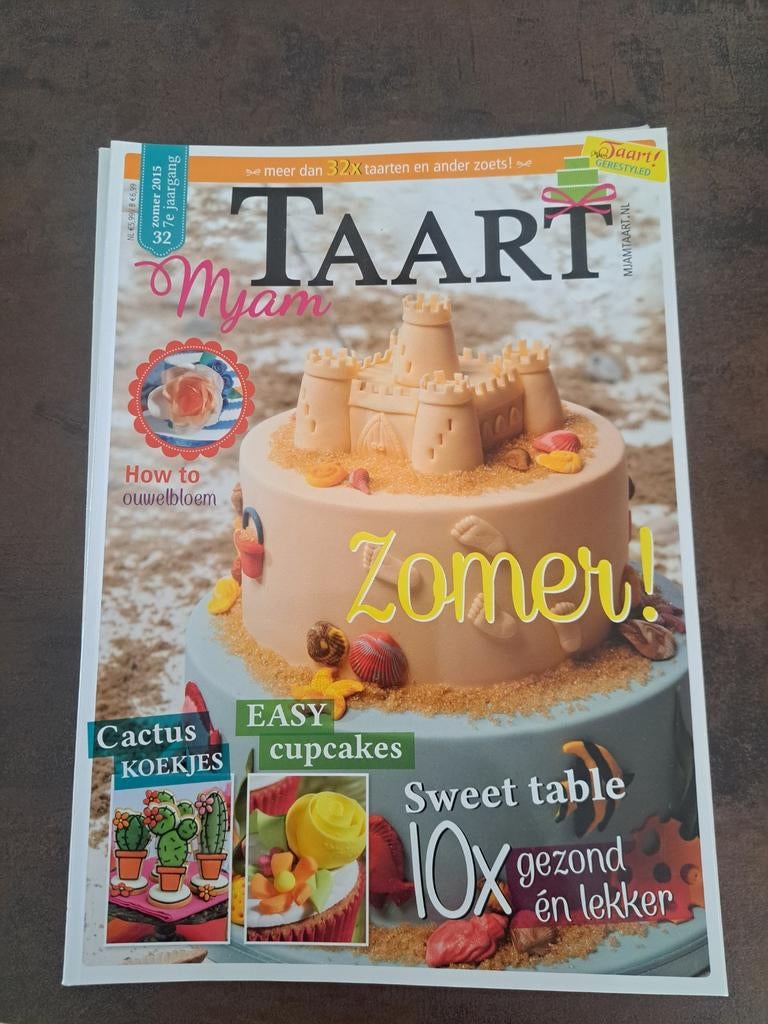 Mjam Taart tijdschriften - 10x (2015-2018), Ophalen of Verzenden, Gelezen, Overige typen