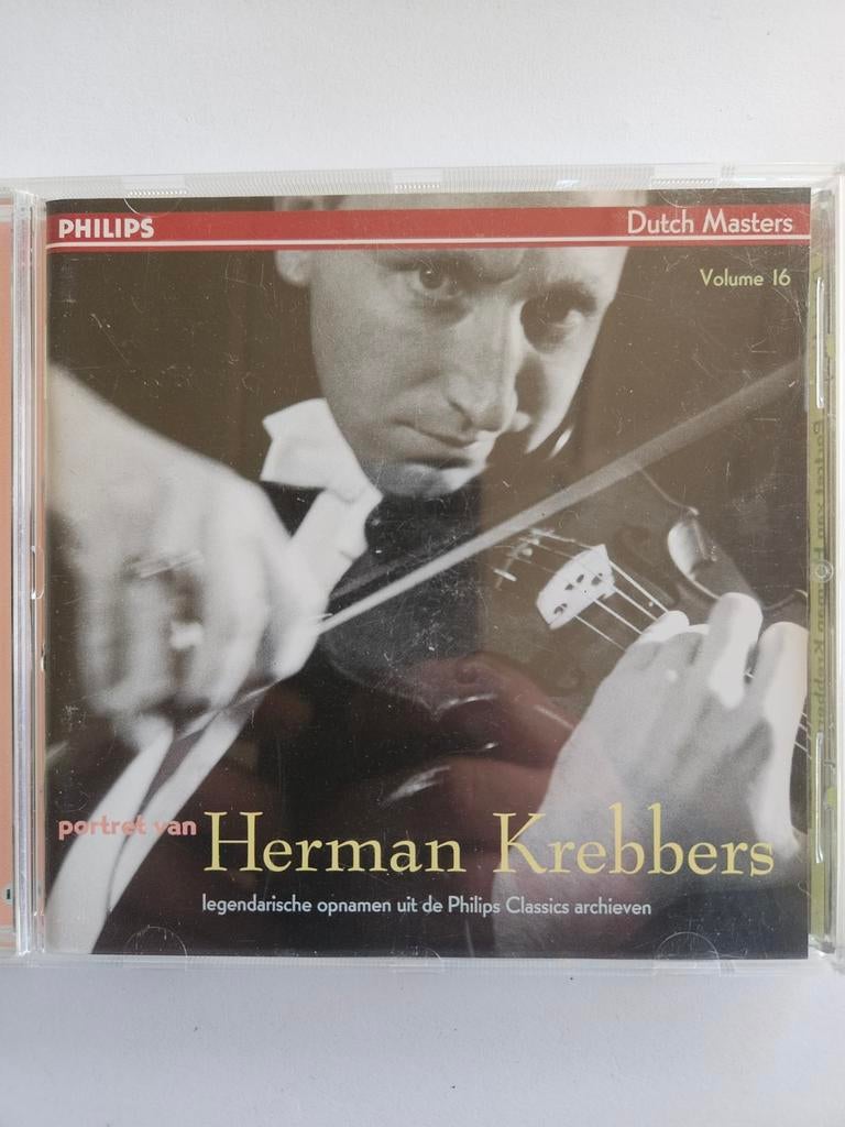 Portret van Herman Krebbers - Philips Dutch Masters, Ophalen of Verzenden, Romantiek, Zo goed als nieuw, Orkest of Ballet