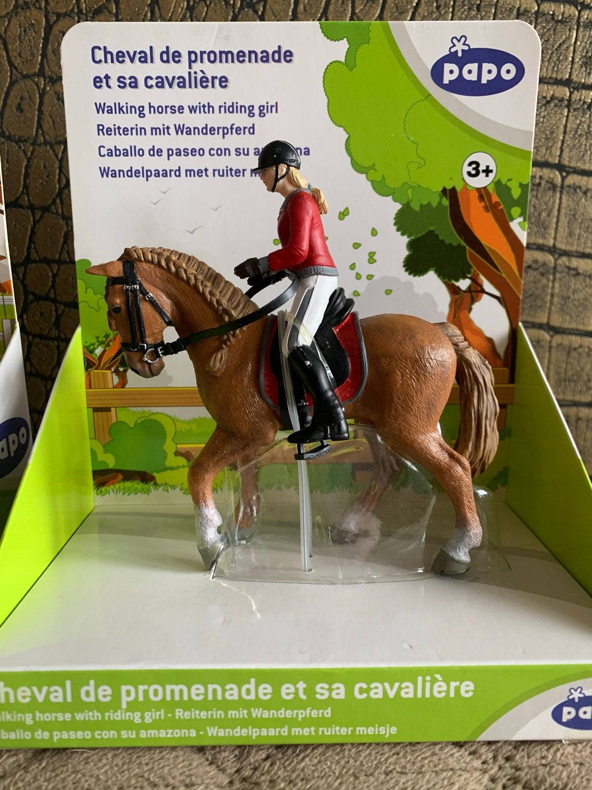Papo Meisje met wandelpaard - Nieuw in verpakking, Ophalen of Verzenden, Nieuw, Meisje