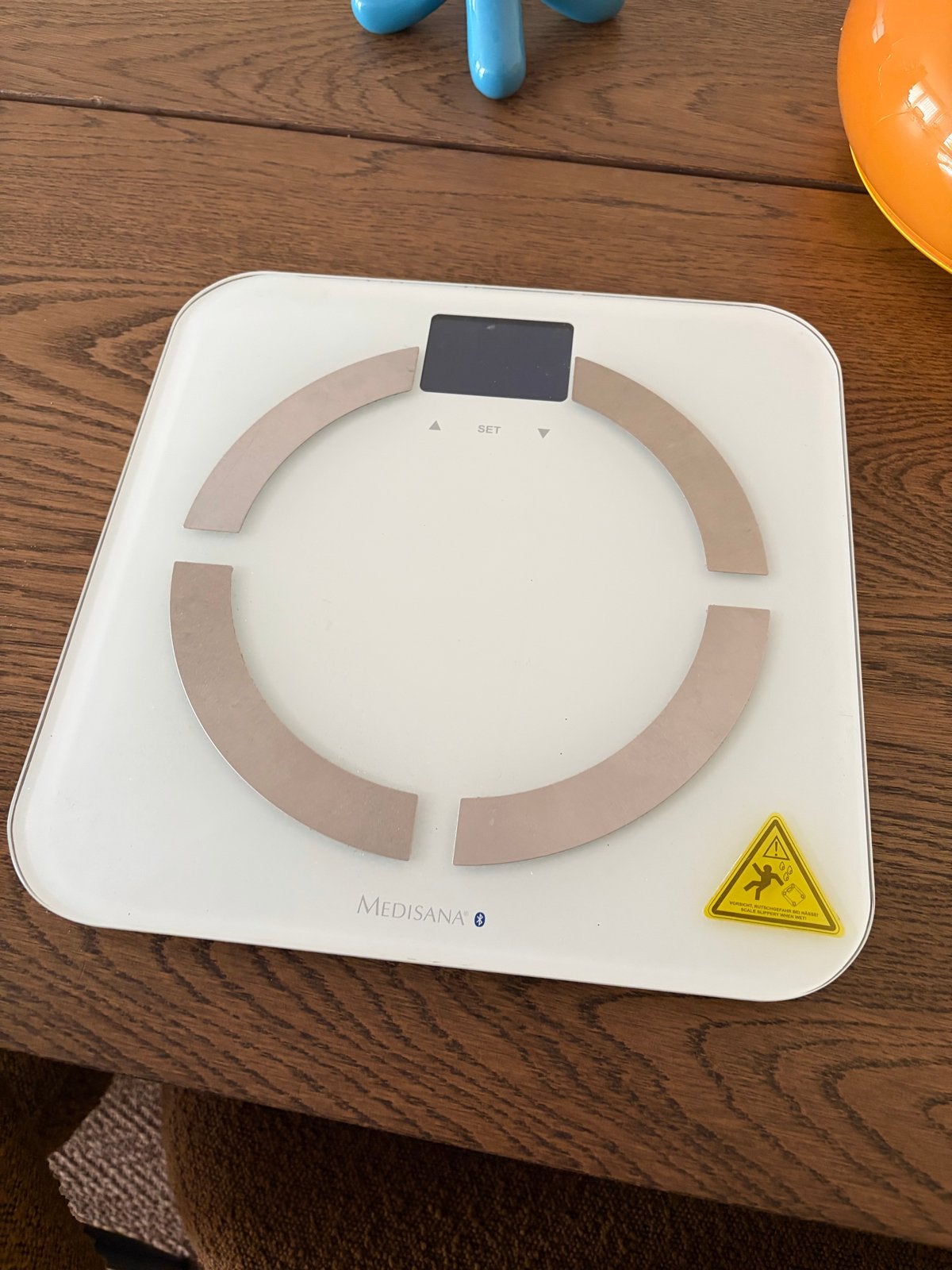Medisana smart bluetooth weegschaal, Witgoed en Apparatuur, Weegschalen, Ophalen, Gebruikt, 1 tot 500 gram, 100 kg of meer