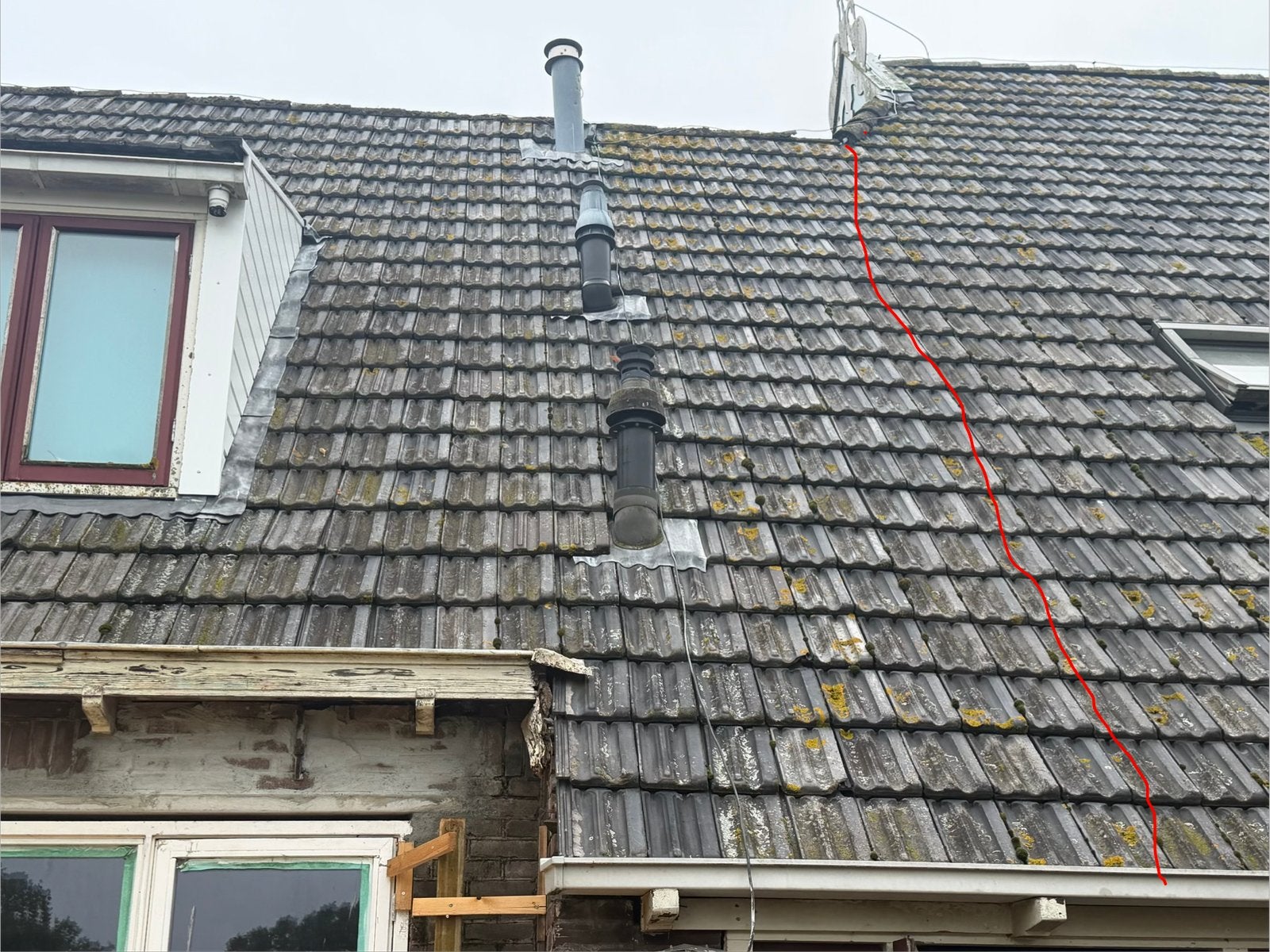 Dakpannen, Ophalen, Gebruikt, Paneel