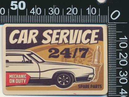 Sticker: Car Service - Spare parts, Ophalen of Verzenden, Zo goed als nieuw, Auto of Motor
