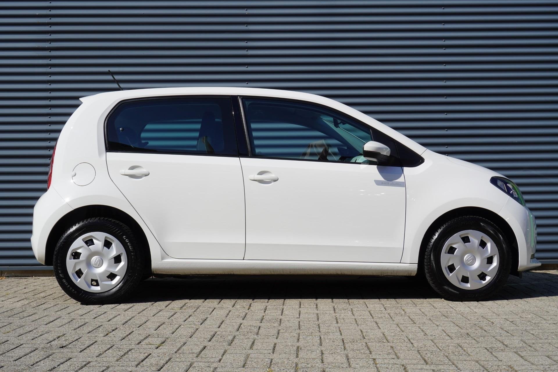 SEAT Mii Electric 83pk electric | Climatronic | Bluetooth |, Stof, Zwart, Mii, Wit