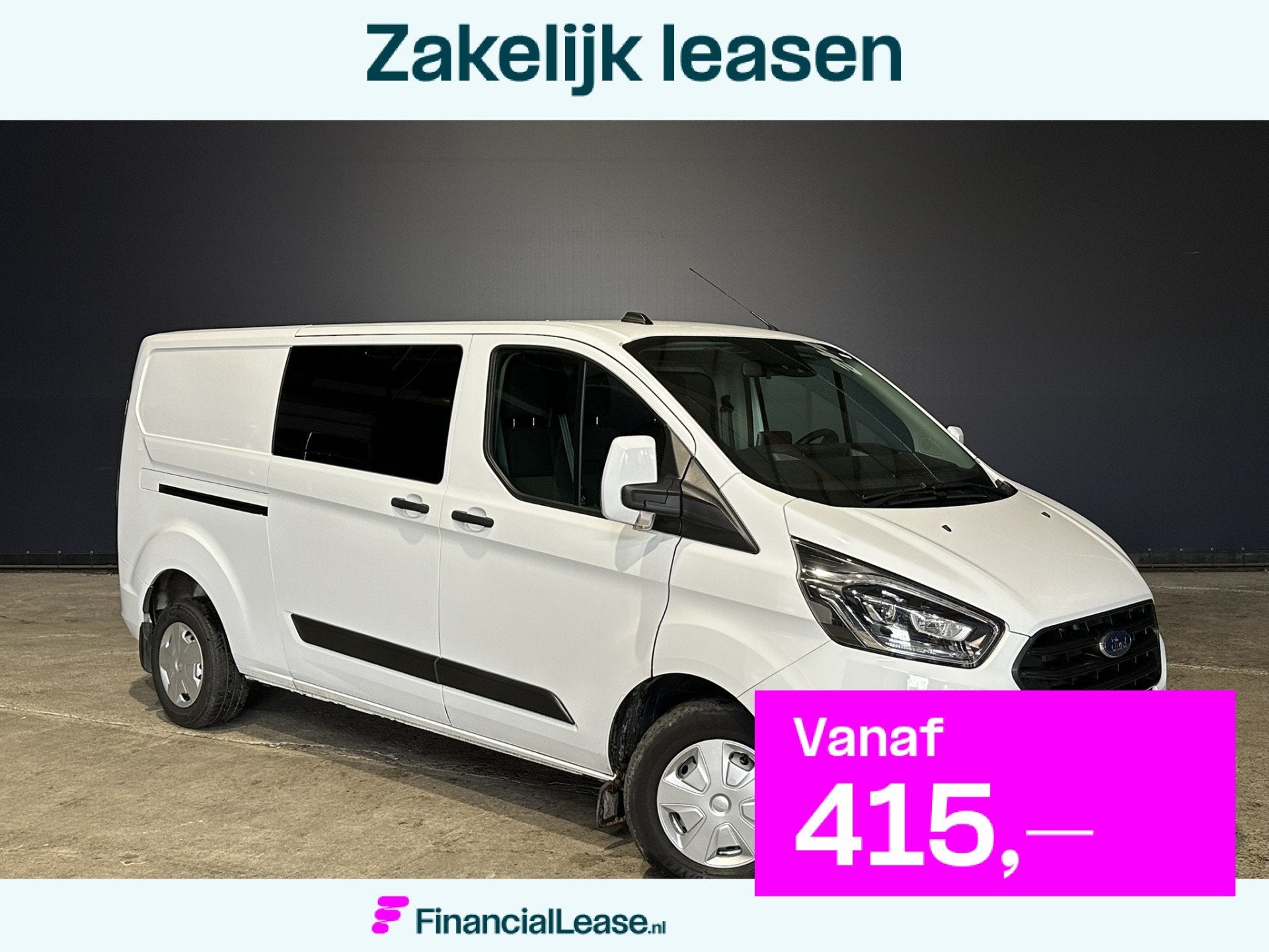 Ford Transit Custom 2.0 TDCI 130pk L2H1 Dubbele Cabine Euro6, Voorwielaandrijving, Dealer onderhouden, 4 cilinders, 2800 kg