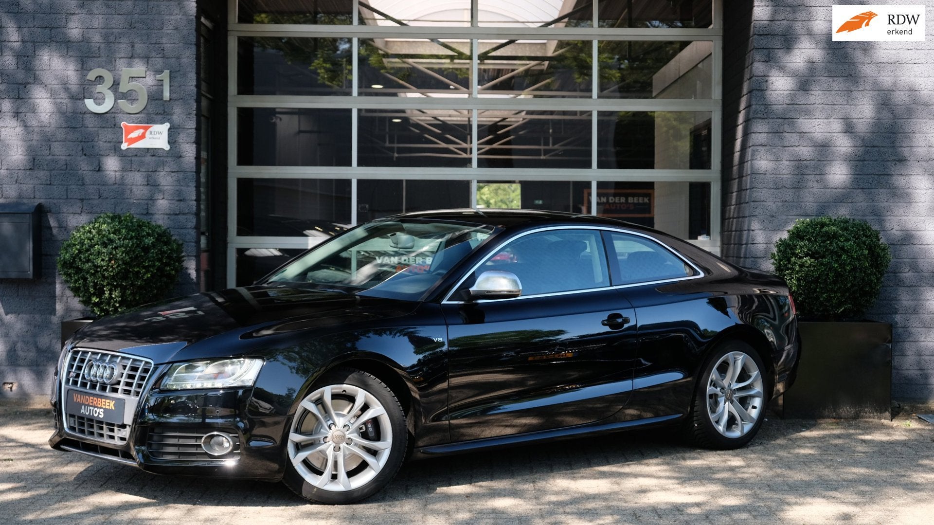 Audi S5 Coupé 4.2 FSI quattro 354PK | 128dkm! | Uniek!, Auto's, Automaat, Gebruikt, Leder en Stof, Zwart