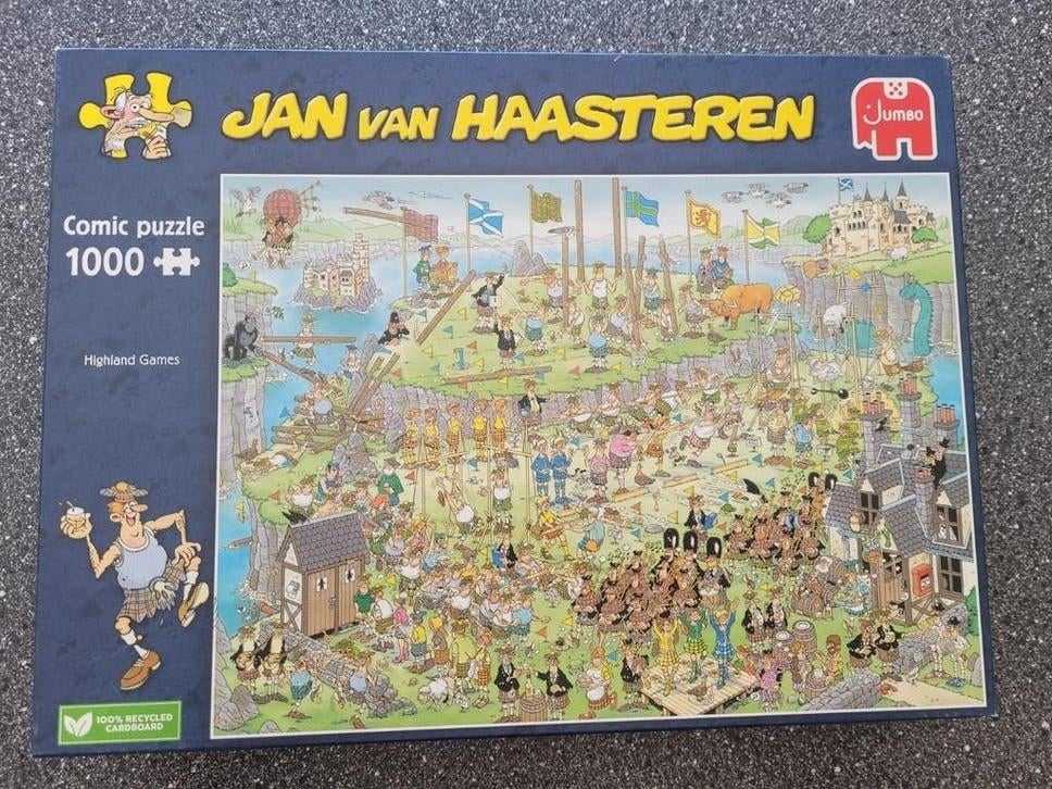 Jan van Haasteren Highland Games, Ophalen of Verzenden, 500 t/m 1500 stukjes, Zo goed als nieuw, Legpuzzel