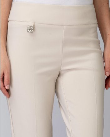 Joseph Ribkoff vlot chique creme stretch broek mt 46, Verzenden, ., Beige, Maat 46/48 (XL) of groter