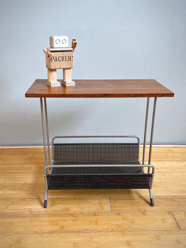 Bijzettafeltje Pilastro Tjerk Reijenga Vintage Lectuurbak, Ophalen, Minder dan 45 cm, Minder dan 55 cm, Gebruikt