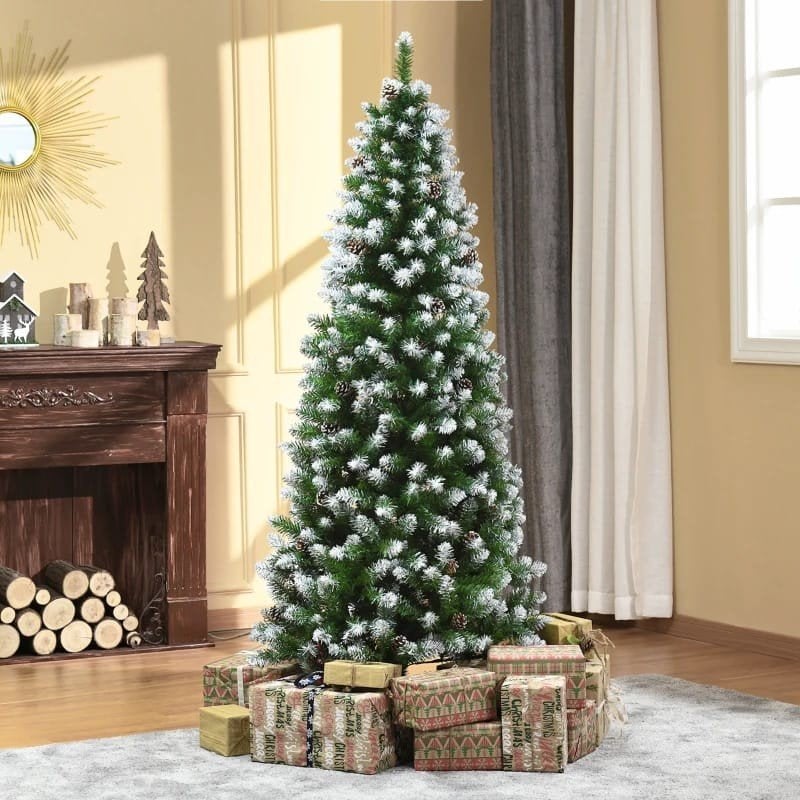 kunst kerstboom nieuw met dennenappels 180cm, Diversen, Ophalen of Verzenden, Nieuw