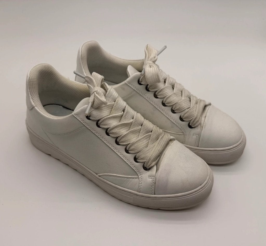 Numeris sneakers off-white crème leer maat 42 Made in, Numeriś, Verzenden, Wit, Sneakers of Gympen