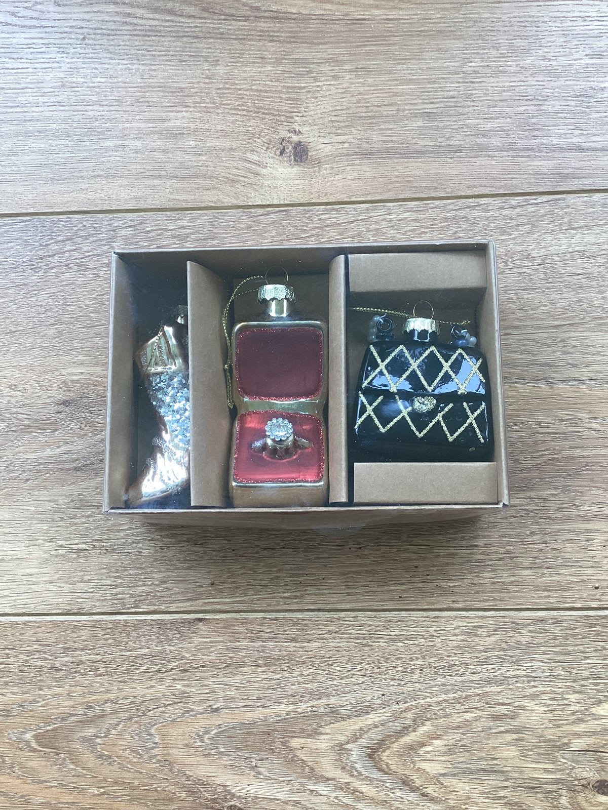 Glazen kersthangers Laars Goud, Trouwring in Doos en Handtas, Ophalen of Verzenden, Nieuw