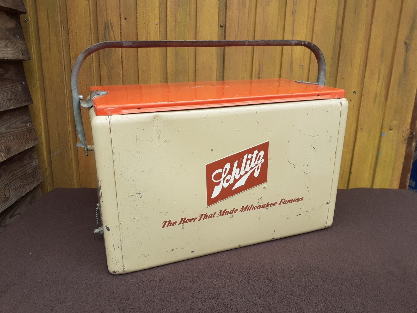 Zeldzame vintage Schlitz bier cooler uit de jaren '60, Ophalen of Verzenden, Gebruikt, Gebruiksvoorwerp