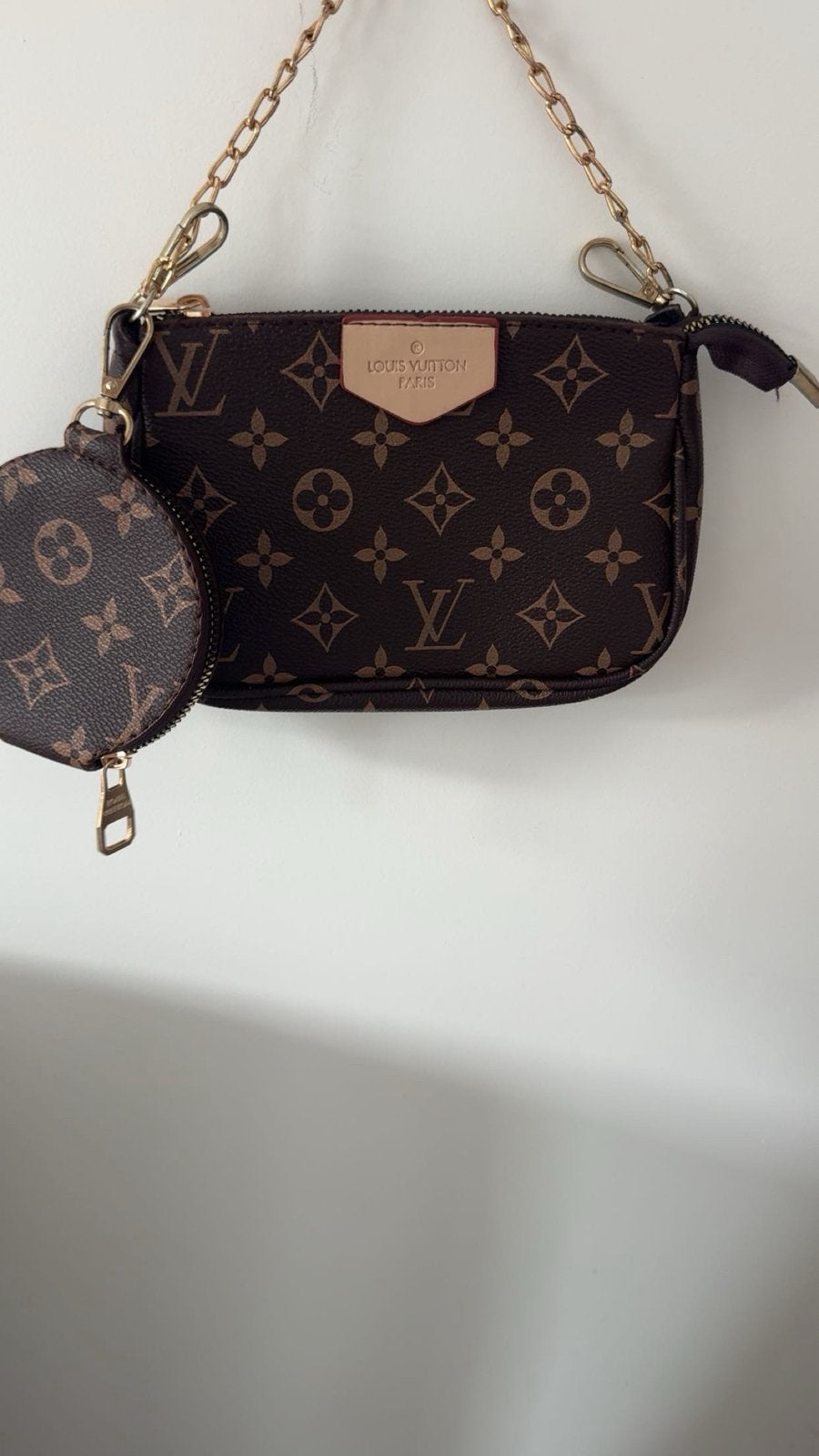 Louis Vuitton Multi Pochette Schoudertas - Bruin Monogram, Ophalen, Zo goed als nieuw, Bruin, Schoudertasje