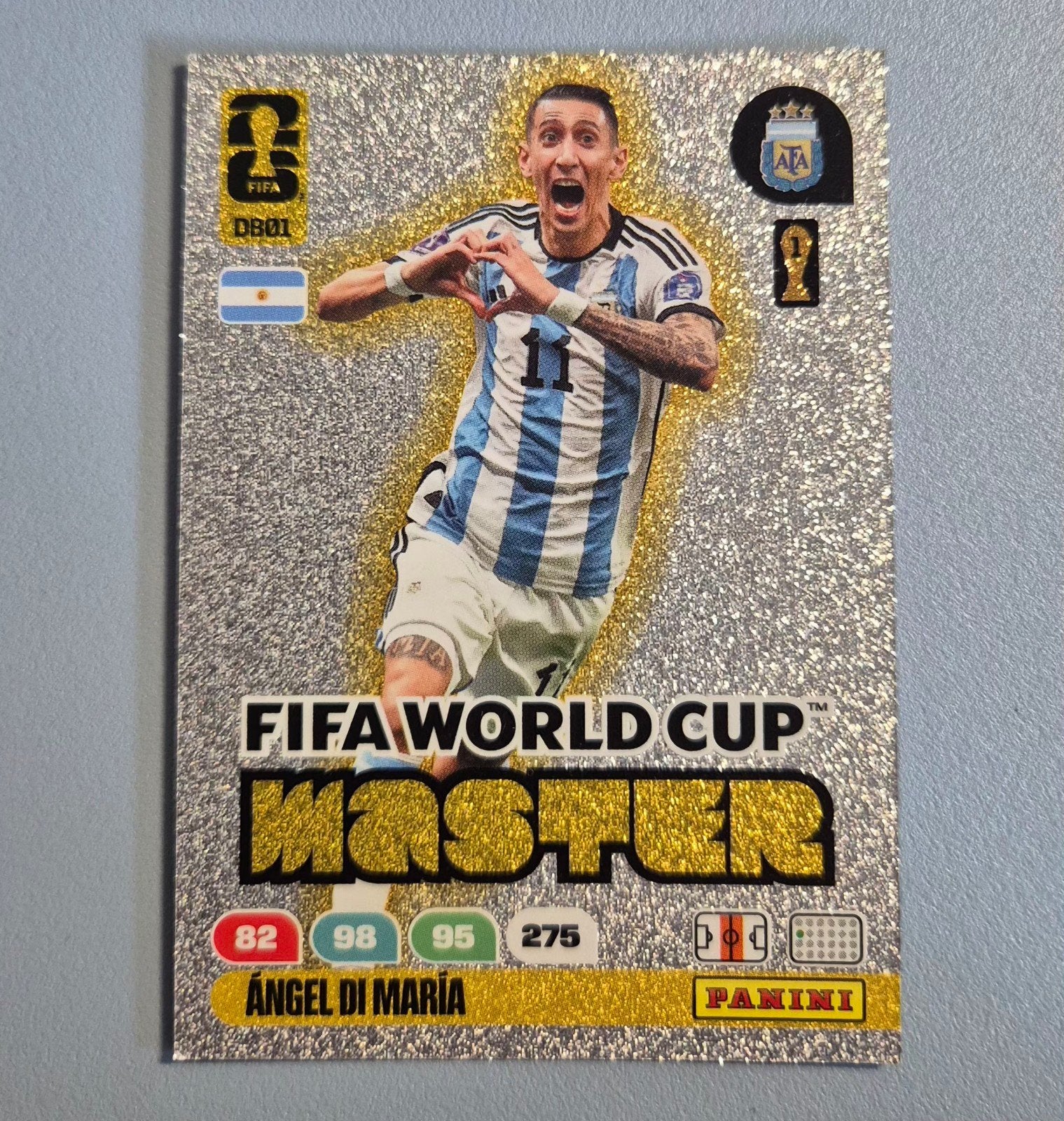 Ángel Di María - FIFA World Cup 2026 Master Panini, Hobby en Vrije tijd, Stickers en Plaatjes, Ophalen of Verzenden, Nieuw, Plaatje