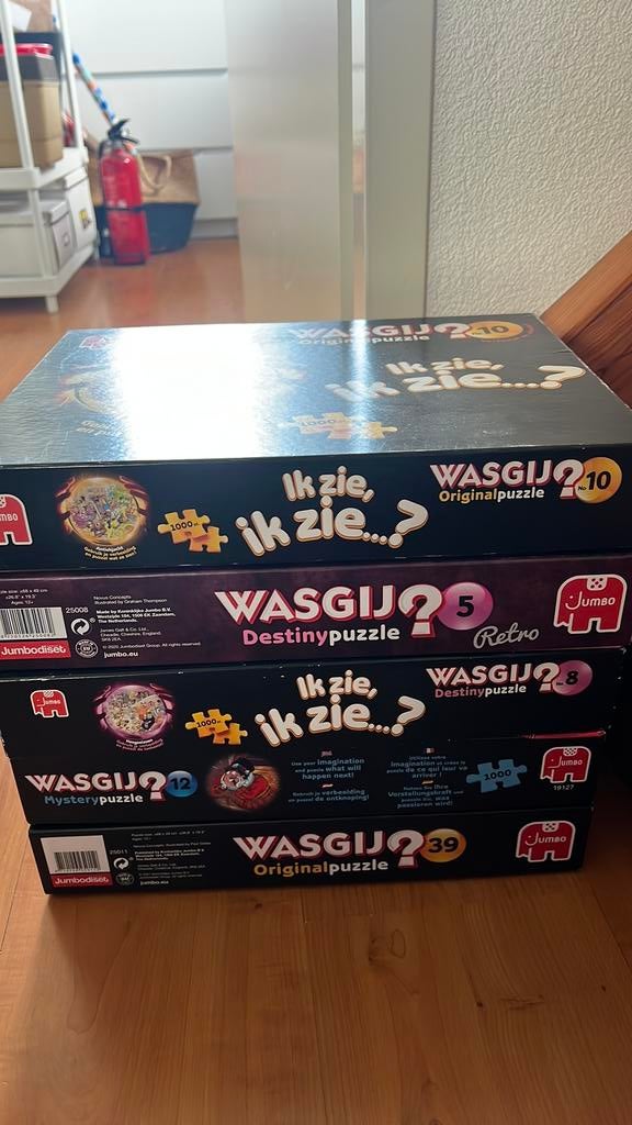 Wasgij puzzels (7 stuks), Ophalen, 500 t/m 1500 stukjes, Zo goed als nieuw