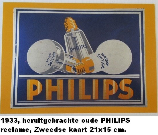 PHILIPS ARGENTA LAMPEN, oude reclame uiting, Verzamelen, Ophalen of Verzenden, 1920 tot 1940, Ongelopen