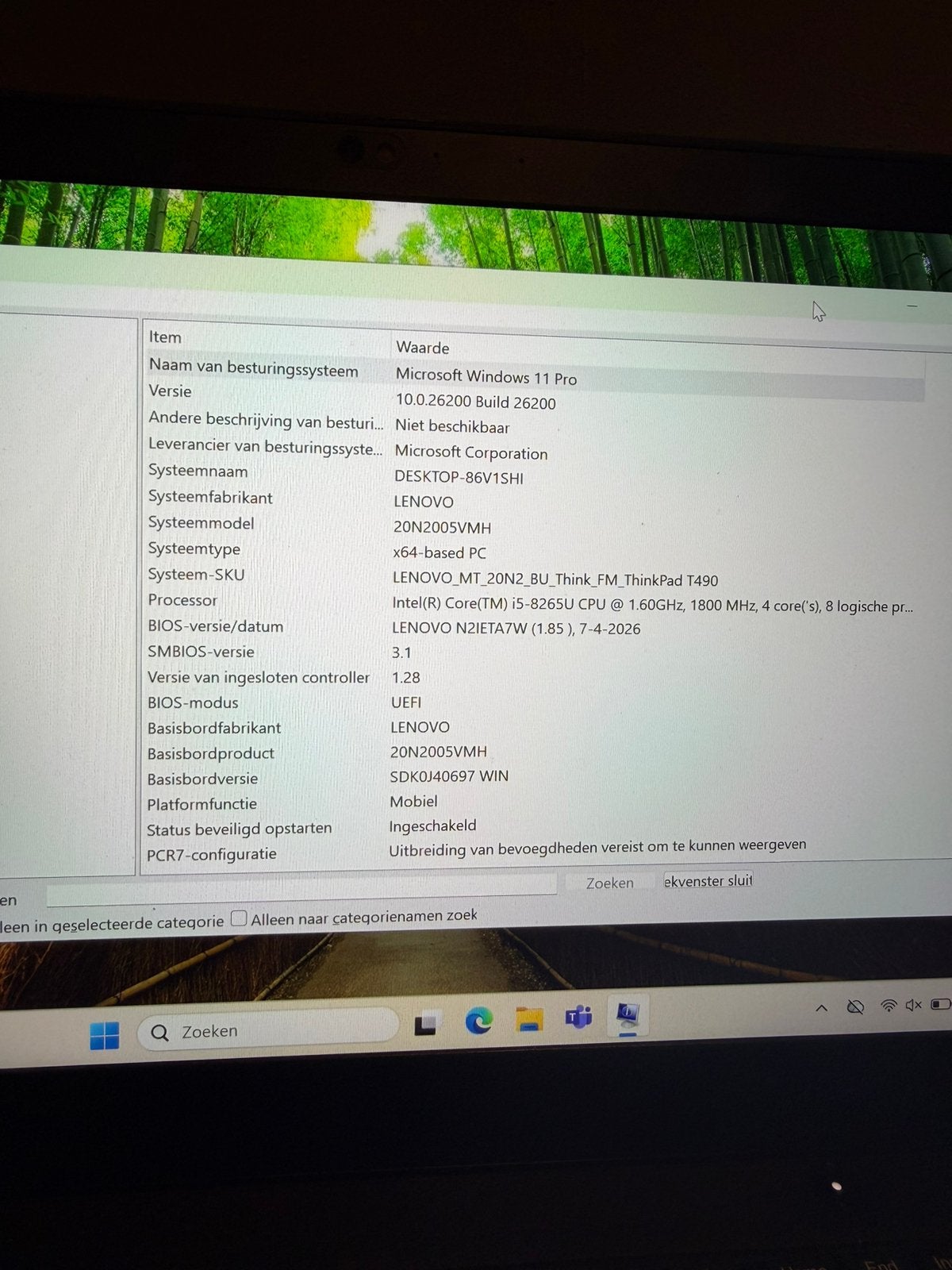 Lenovo thinkpad t490, Computers en Software, Ophalen of Verzenden, Zo goed als nieuw, 14 inch, 2 tot 3 Ghz