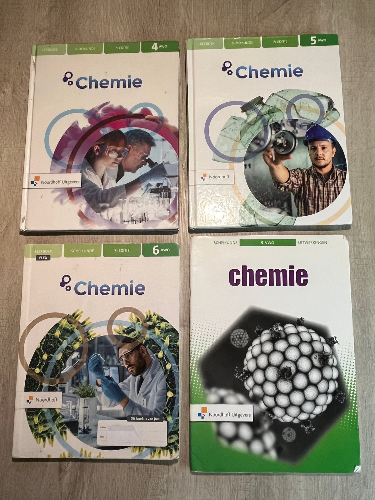 Chemie VWO Leerboeken 4, 5, 6 en Uitwerkingen - Noordhoff, Ophalen of Verzenden, Gelezen, VWO, Scheikunde