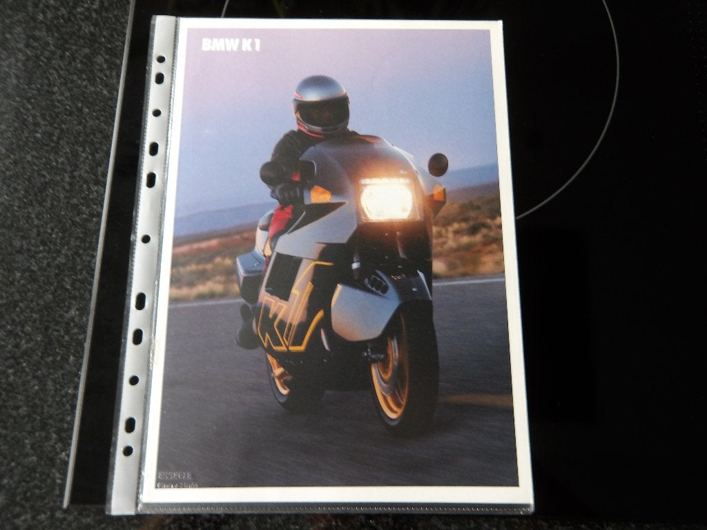 BMW K1 Motorfiets folder, Ophalen of Verzenden, BMW
