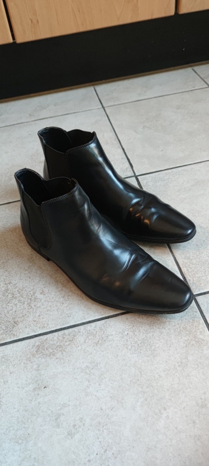 TOPMAN zwart enkel laarzen maat 46, Ophalen of Verzenden, Zwart, Boots