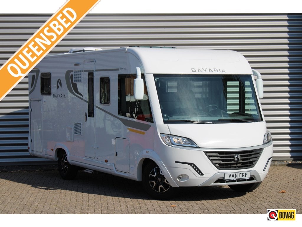 Bavaria I 720 Queensbed 140PK Dakairco 140PK Fiat, Caravans en Kamperen, Campers, Integraal, Koelkast, Ringverwarming, Fiat