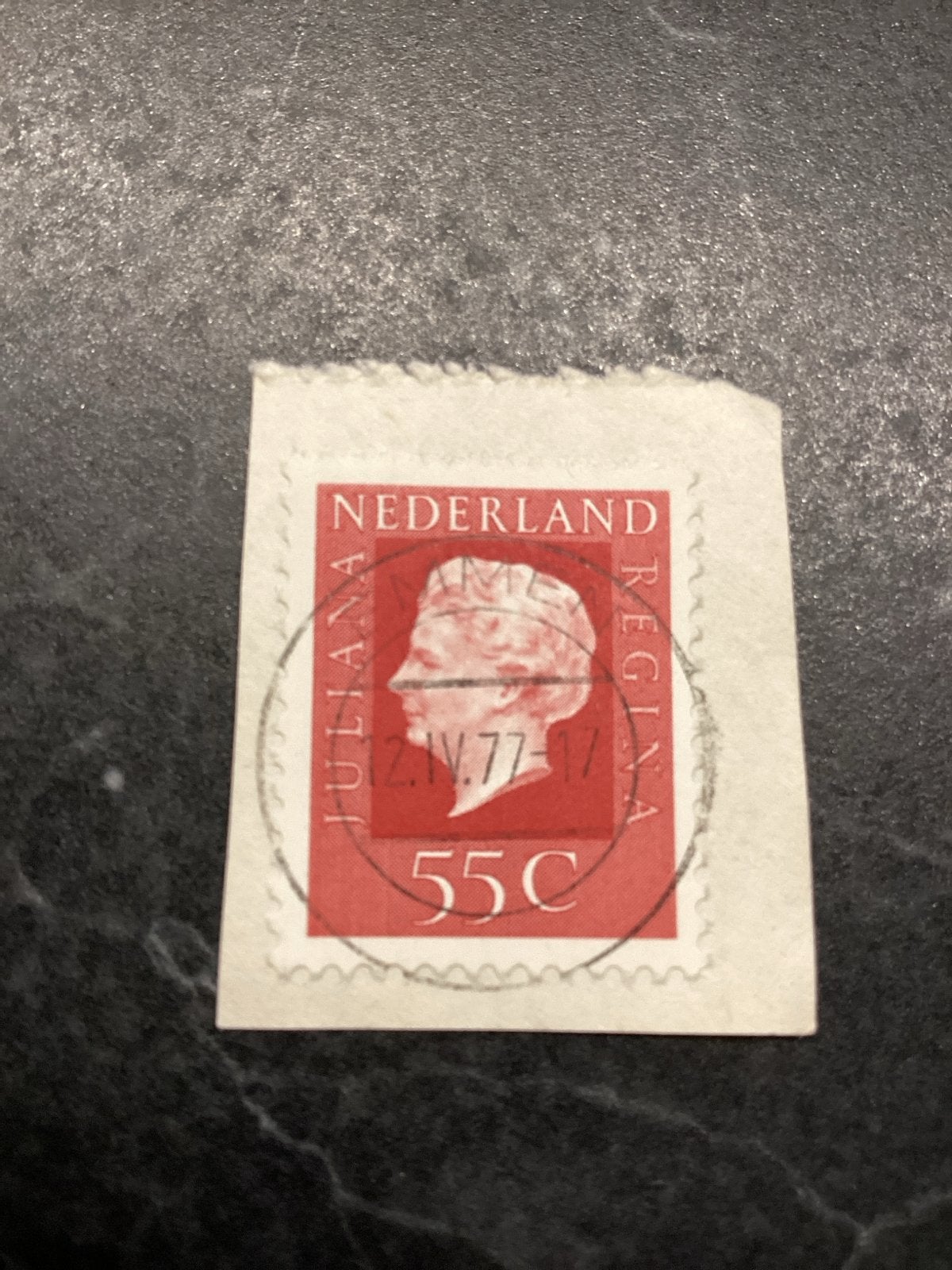 Nederlandse postzegel Juliana 55C gestempeld Emmen, Postzegels en Munten, Ophalen of Verzenden, Na 1940, Gestempeld