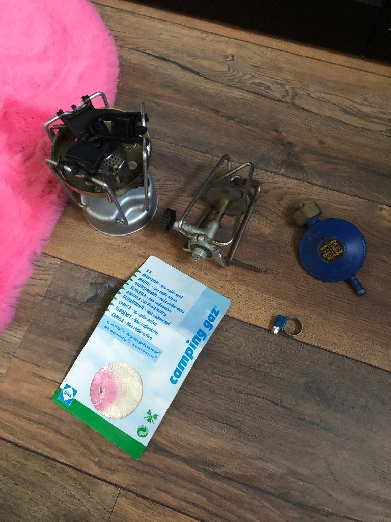 Restant toebehoren camping gas / camping gaz, Caravans en Kamperen, Ophalen of Verzenden, Gebruikt