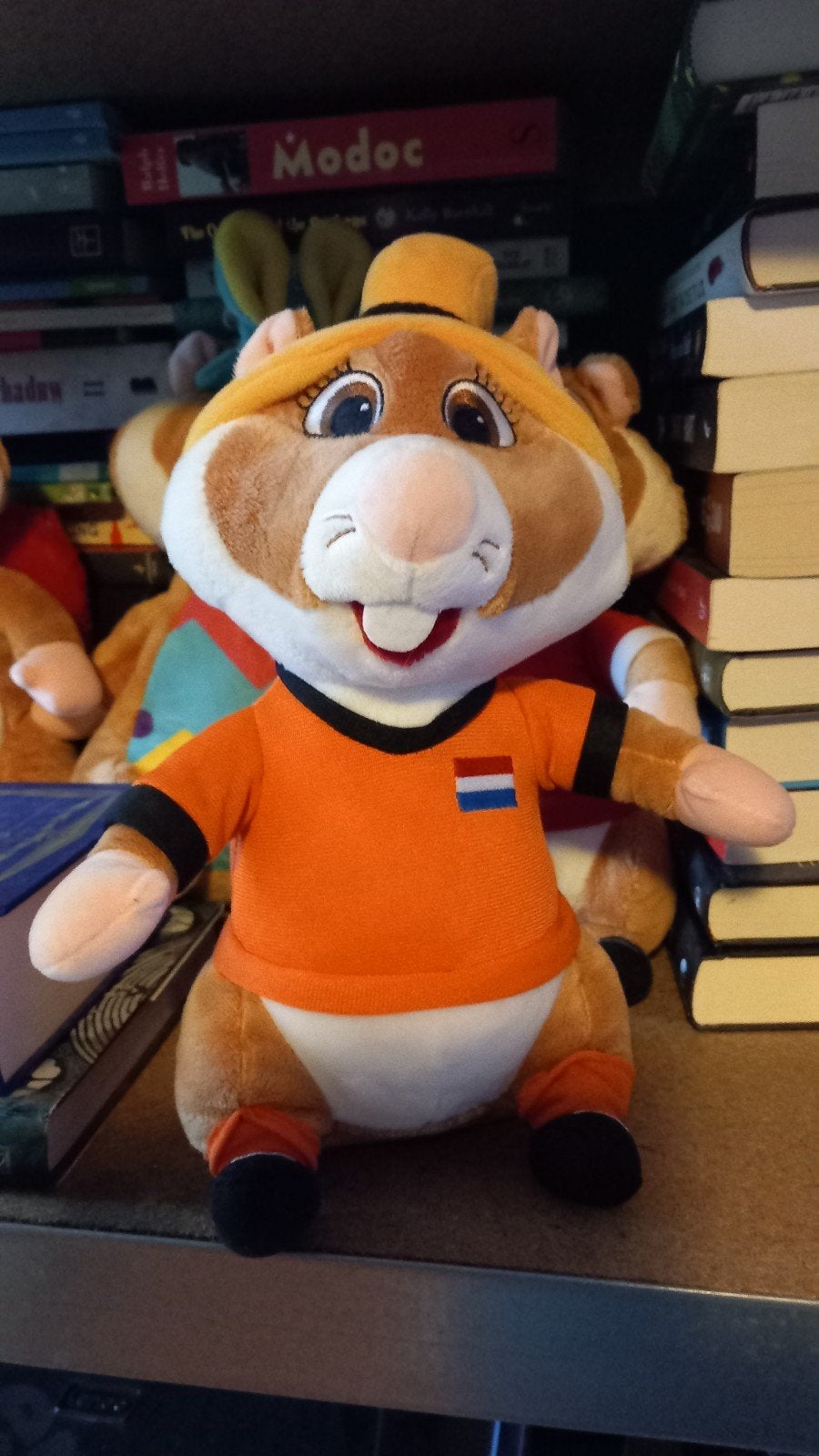 Hamster Knuffel in Oranje Voetbalshirt Albert Heijn, Ophalen of Verzenden, Zo goed als nieuw, Oranje, Hamster
