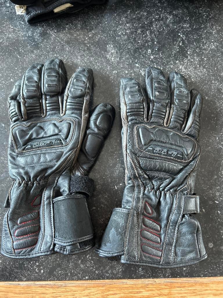 Difi Leren Motorhandschoenen Zwart, Ophalen of Verzenden, Tweedehands, Heren, Handschoenen