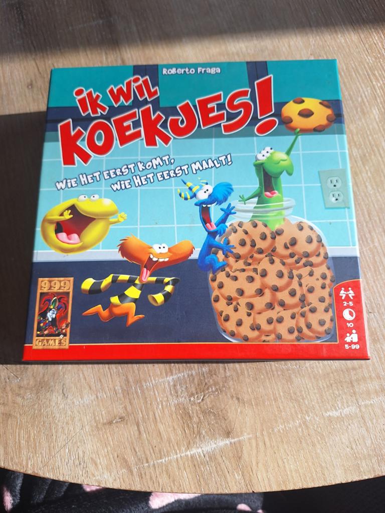 Ik Wil Koekjes,Spel 999 Games,Compleet, Z.G.A.N!!!, Vijf spelers of meer, Ophalen of Verzenden, Zo goed als nieuw, 999 games.