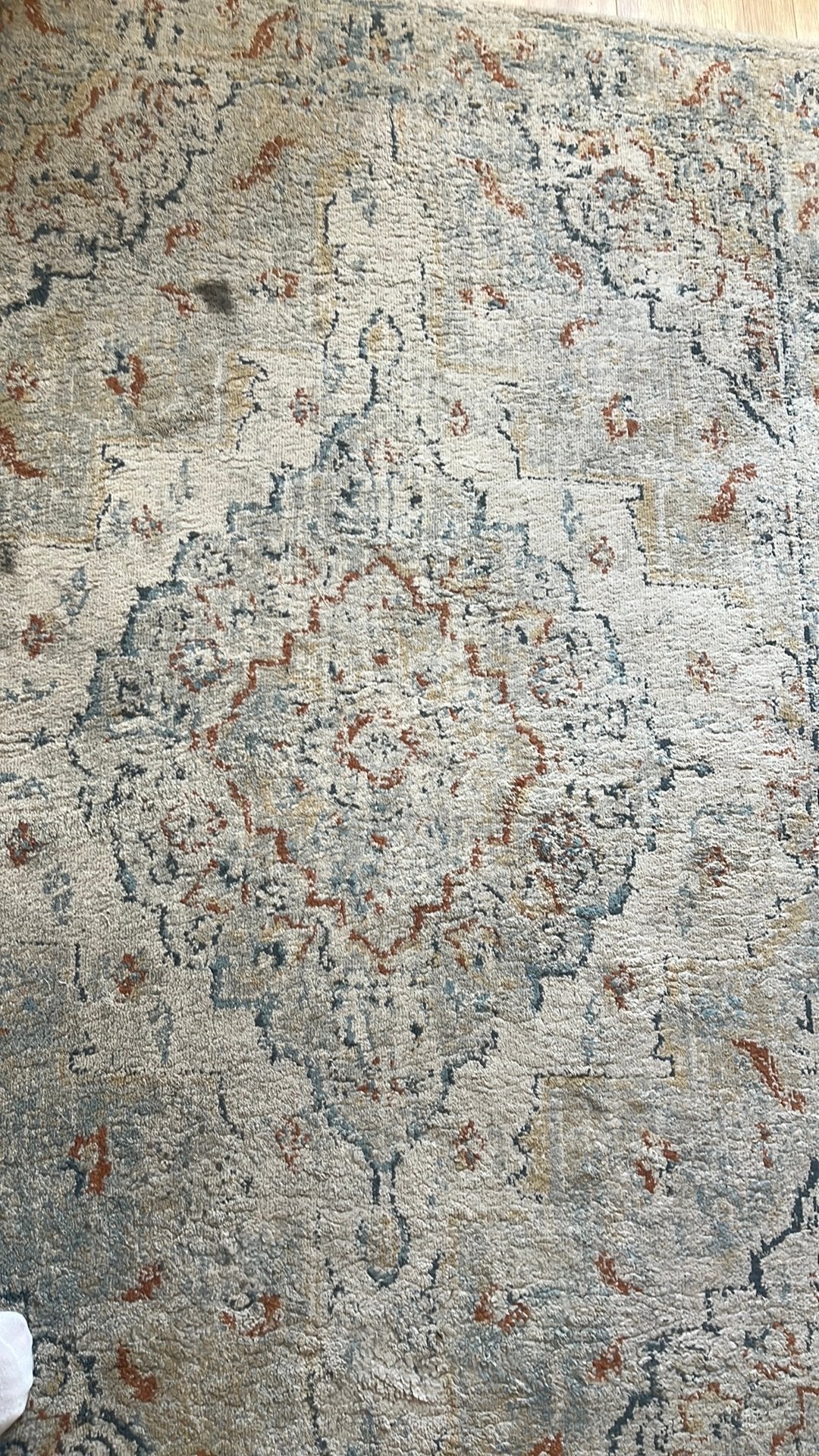 Onsevig ikea tapijt, Huis en Inrichting, Stoffering | Tapijten en Kleden, Ophalen, Gebruikt, 100 tot 150 cm, Crème