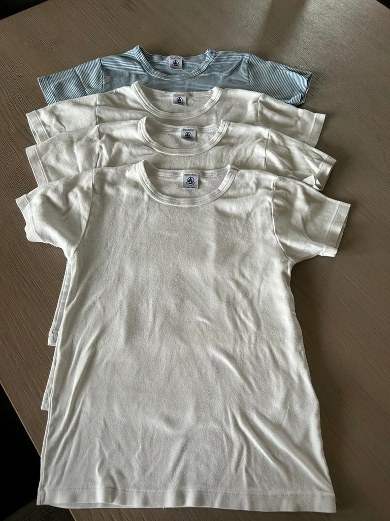 4 ondershirts maat 128 petit bateau, Ophalen of Verzenden, Gebruikt, Jongen, Nacht- of Onderkleding