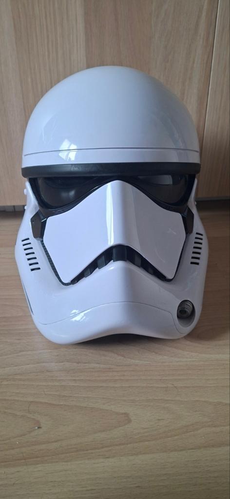 Star wars the black series first order stormtrooper helmet, Ophalen of Verzenden, Zo goed als nieuw, Replica