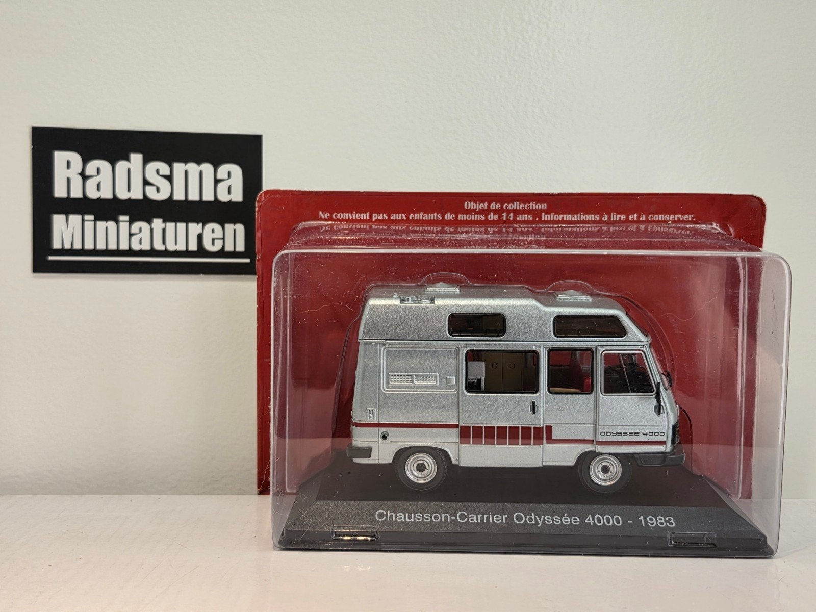 Peugeot Chausson odyssee Camper - 1983 Ixo/Altaya, Hobby en Vrije tijd, Modelauto's | 1:43, Overige merken, Auto, Nieuw, Ophalen of Verzenden