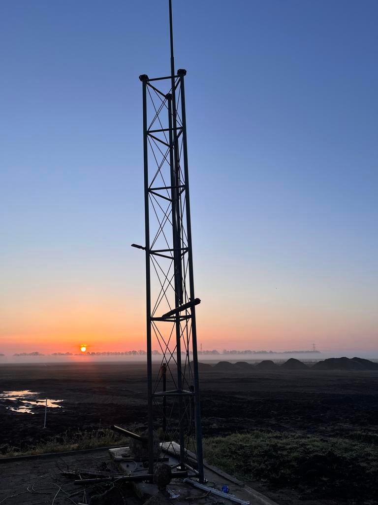 6 meter mast uitschuifbaar tot 10 meter, Ophalen of Verzenden, Gebruikt, Mast