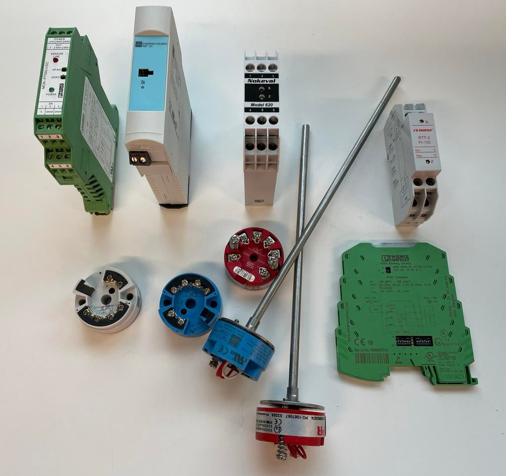 PT 100 temperatuur module transmitter sensor omvormer, Hobby en Vrije tijd, Elektronica-componenten, Ophalen of Verzenden, Zo goed als nieuw