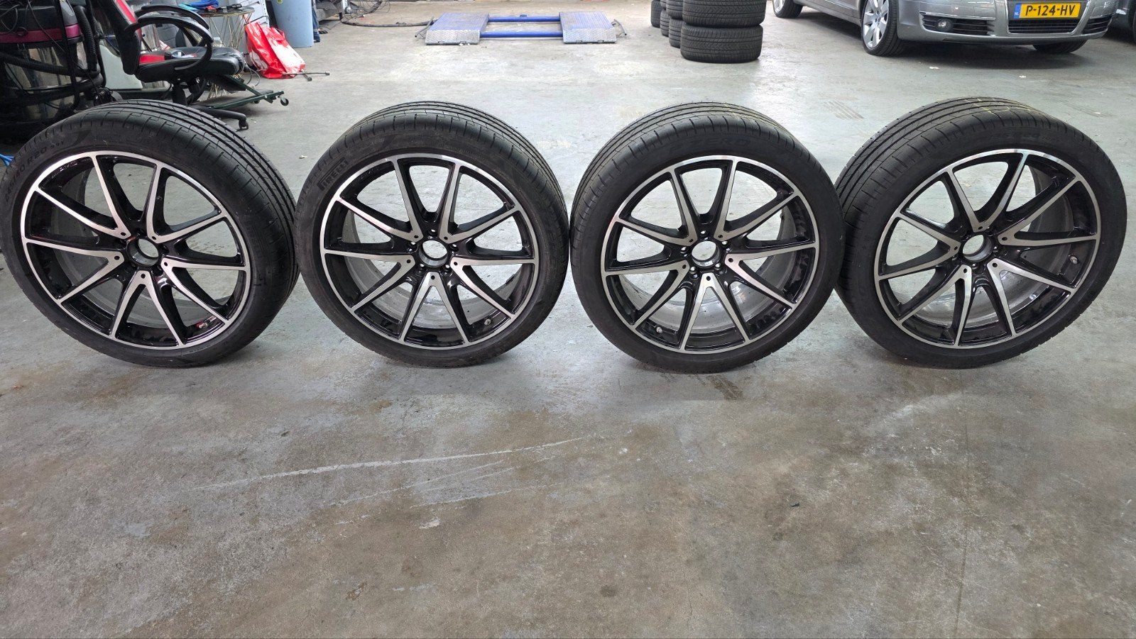 Mercedes W222 S Klasse 20 inch AMG velgen / Pirelli breedset, Auto-onderdelen, Banden en Velgen, Ophalen, Gebruikt, Banden en Velgen