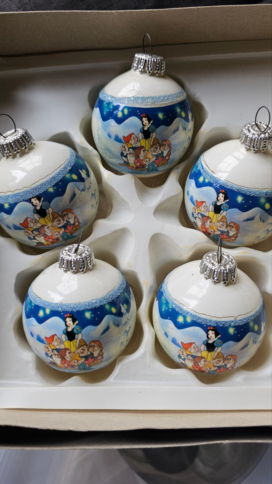 vintage kerstballen disney sneeuwitje v&d, Diversen, Kerst, Ophalen, Gebruikt