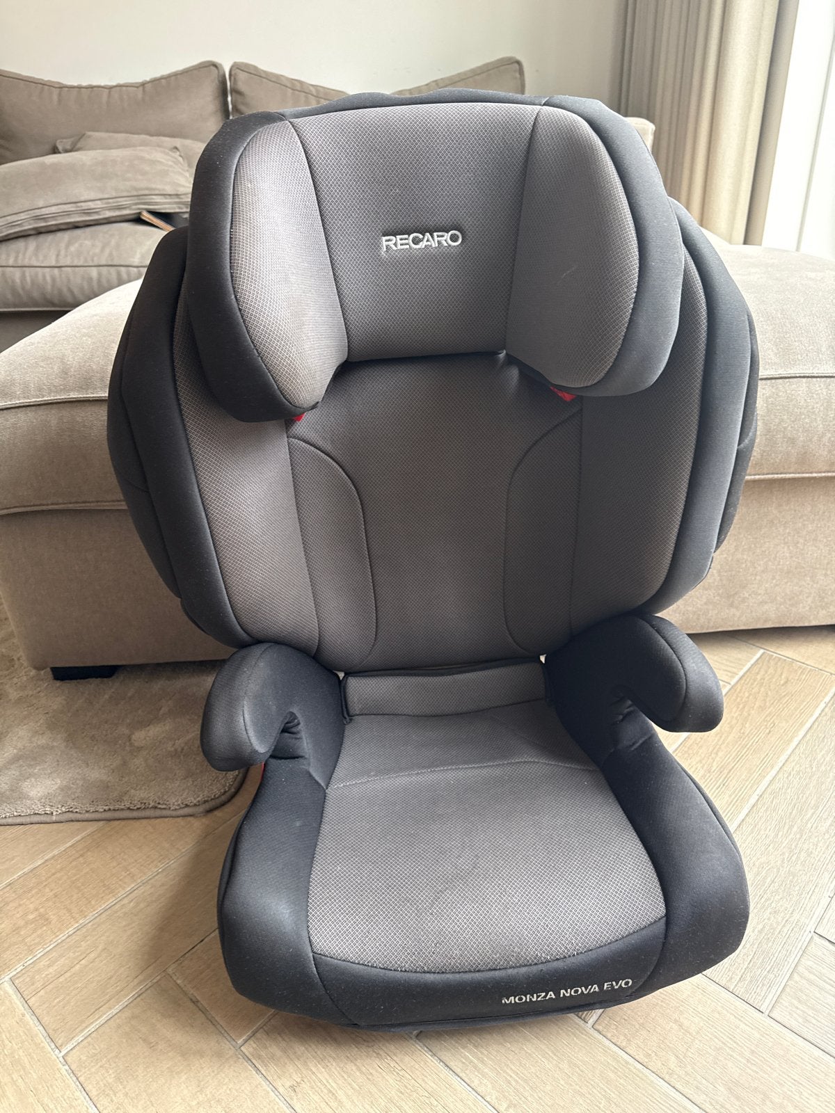 Recaro Monza Nova Evo autostoel, Autogordel of Isofix, Gebruikt, 15 t/m 36 kg, Afneembare rugleuning