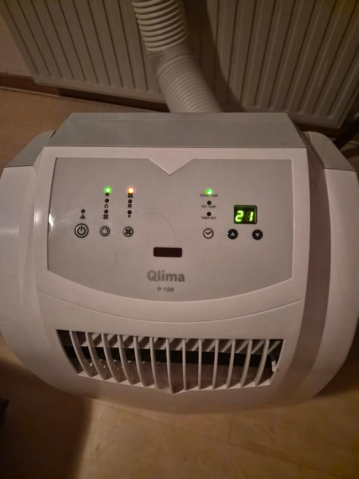 Qlima airco, Ophalen, 3 snelheden of meer, Zo goed als nieuw, Mobiele airco