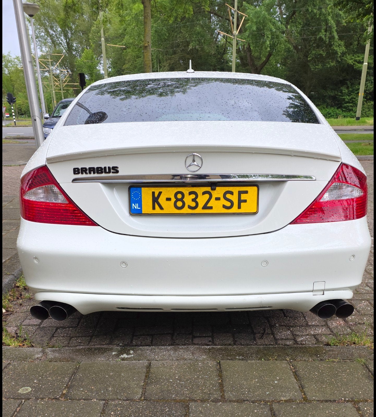 Mercedes-Benz CLS 350 V6 2006 Wit, Auto's, Automaat, Achterwielaandrijving, Zwart, 4 stoelen