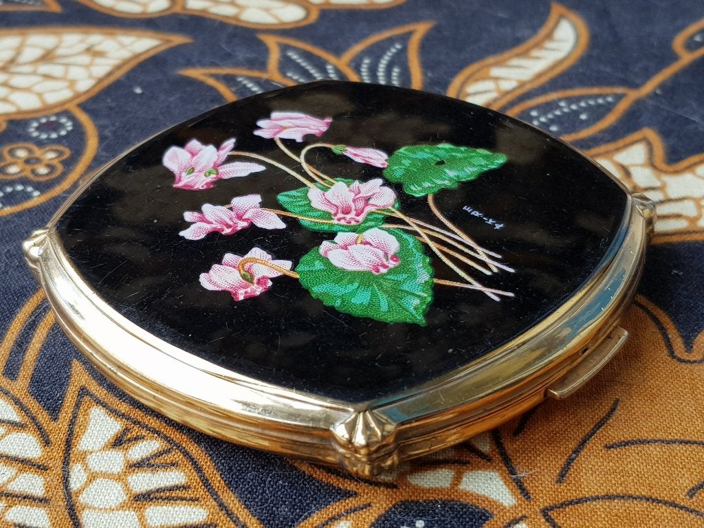 Vintage compact of poederdoos uit Engeland van Stratton., Antiek en Kunst, Ophalen of Verzenden