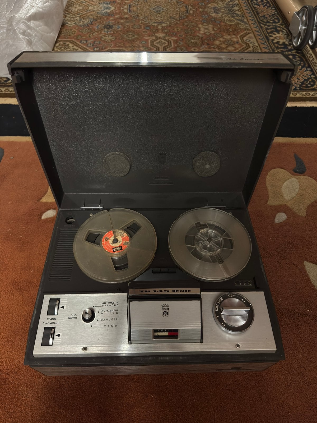 Grundig TK45 Luxe Vintage Bandrecorder Jaren 60 Reel to Reel, Ophalen, Bandrecorder
