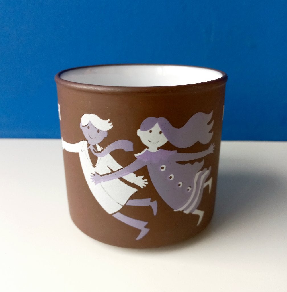 Vintage Hornsea Lovers mok mug MARCH/jaren '70/England, Huis en Inrichting, Gebruikt, Ophalen of Verzenden, Overige stijlen, Kop(pen) en/of Schotel(s)