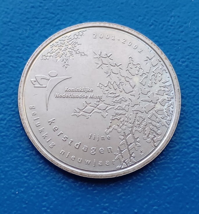 Penning KNM Fijne Kerstdagen & Gelukkig Nieuwjaar 2001-2002, Ophalen of Verzenden, Overige materialen, Nederland