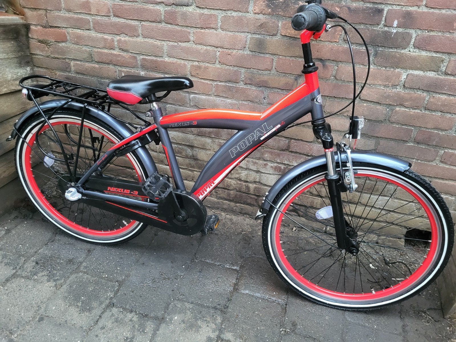 Gave 24inch Popal Sport jongensfiets Nexus3 etc 8-11jaar, Terugtraprem, Versnellingen, Zo goed als nieuw, Popal