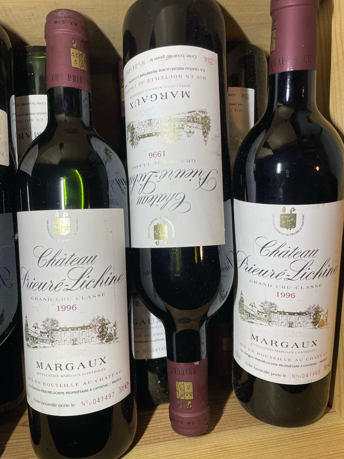 Château Prieuré-Lichine Margaux Grand Cru Classé 1996, Gebruikt, Frankrijk, Ophalen of Verzenden, Rode wijn