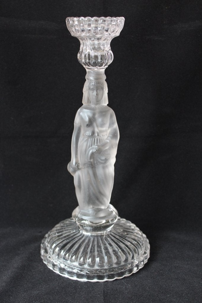 Antiek Portieux Frankrijk figuraal kaarsenhouder c 1900, Ophalen of Verzenden